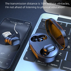 Fone De Ouvido Bluetooth, Hi Fi 5.1, IPX4, Cabine De Carregamento Portátil