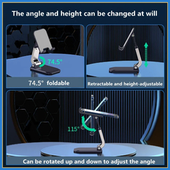 Imagem do Suporte de mesa Dobrável Stand para Desktop, ipad, Smart Phone e Tablet