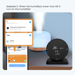 AVATTO-Tuya WiFi Controle Remoto IR, Temperatura, Umidade, Tela Precisa, Alexa, Google Home, Alice - appeshopp.com.br