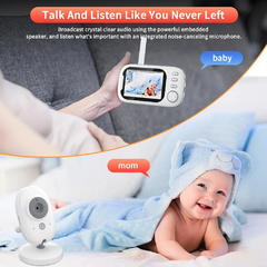 Babá Eletrônica WIFI Com Monitor de Vídeo Colorido Cdycam-Wireless Visão Noturna. - loja online