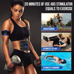 Imagem do Estimulador muscular ems elétrico, recarregável, terapia de massagem de corpo