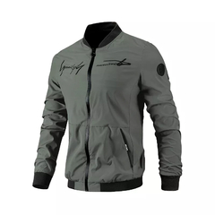 Jaqueta de bombardeiro bordada carta masculina - comprar online
