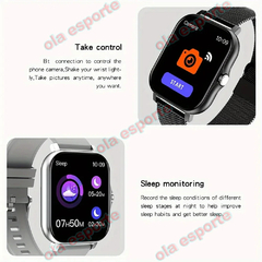 Relógio de pulso Smartwatch digital para homens e mulheres, relógio de pulso esportivo.