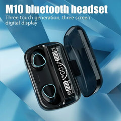 Fone de ouvido sem fio TWS M10 Bluetooth 5,3, com microfone, Caixa carregadora + Display LED na internet