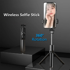 Vara de Selfie com controle remoto, Bluetooth, 1.045m Estendida, Sem Fio, com Tripé Dobrável e Luz de Preenchimento na internet