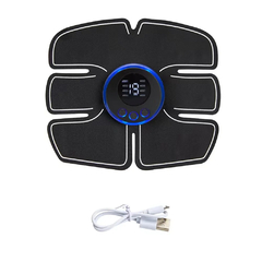 Estimulador muscular ems elétrico, recarregável, terapia de massagem de corpo - comprar online