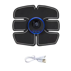 Estimulador muscular ems elétrico, recarregável, terapia de massagem de corpo - comprar online