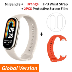 Xiaomi-Versão Global Mi Smart Band 8 Pulseira, Tela AMOLED, Oxigênio no Sangue - appeshopp.com.br