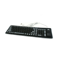 Teclado dobrável silencioso portátil de silicone, USB flexível, macio - comprar online