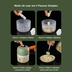 Mini Triturador Elétrico, de Legumes, Processador Alta Fibra, 250ml - comprar online
