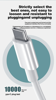 Imagem do Cabo de Carregamento Rápido USB e Tipo C, Acessórios para Carregador, Original