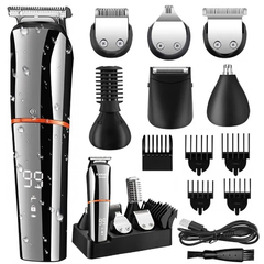 Aparador elétrico Kemei kit de higiene, pelos, sobrancelha e barba. - appeshopp.com.br
