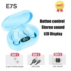 Imagem do Fones de ouvido sem fio E7S TWS, fones de ouvido Bluetooth 5.0 HIFI Lossless Sou