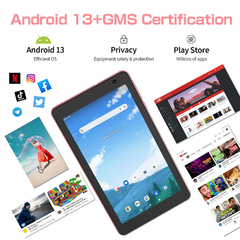 Tablet Android 13 RITOM L8: com Câmera Dupla, 8 POL", 8GB RAM, 64GB ROM, 1TB Expansível, Display IPS 1280x800 e Bateria de 5000mAh" - comprar online