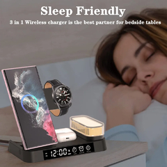 Carregador sem fio para Samsung Galaxy Watch, 3 em 1, S23, S22, S21, Ultr na internet