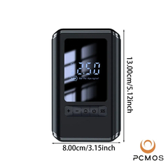 Mini Compressor de Ar Digital Portátil - USB Recarregável - Calibrador de Pneu Profissional.