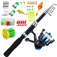 Vara Telescópica appeshopp, Carretilha Giratória e Acessórios Conjunto Completo - appeshopp.com.br