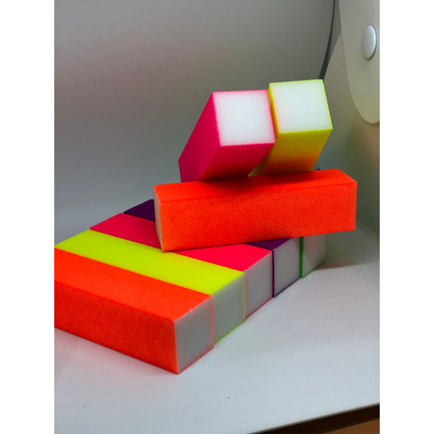 Lixa bloco colorida