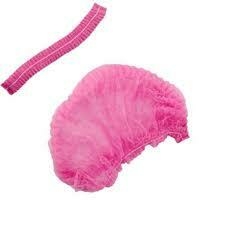 Touca descartável rosa