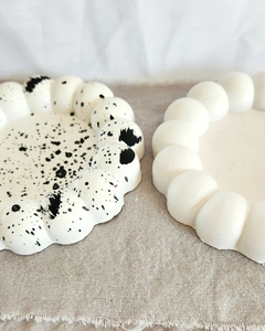 Bandeja plato bubble XL yeso cerámico - comprar online