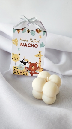 Souvenir vela de molde mini MALU bubble CON PACKAGING