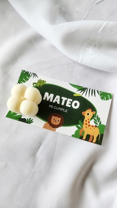 Souvenir vela de molde mini MALU bubble CON PACKAGING tarjeton - tienda online