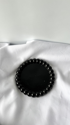Bandeja plato bubble S yeso cerámico BLACK - MA hand made