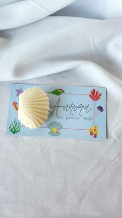 Souvenir jabón shell S CON PACKAGING tarjeton - MA hand made