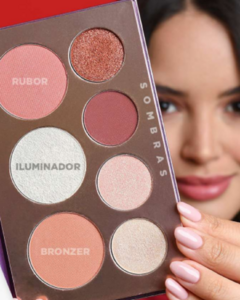 kit de sombras rubor e iluminador dolce bella GB0710
