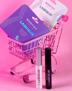 PEGA PARA PESTAÑAS LASH GLUE NEGRA DARK MONTOC