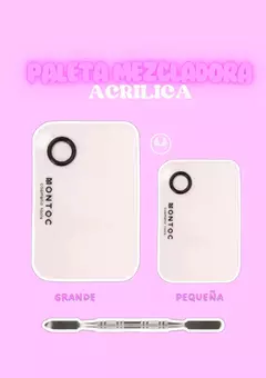 PALETA MEZCLADORA ACRILICO GRANDE MONTOC - comprar en línea