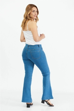 Jean celeste elastizado oxford - comprar online
