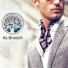 Broche Difusor Flor da vida AÇO INOXIDÁVEL- ANTIALÉRGICA PRATA 12mm - comprar online
