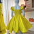 Vestido Infantil Menina Festa Cor Amarelo