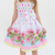Vestido Infantil Ciganinha Estampa Floral Jardim Encantado na internet