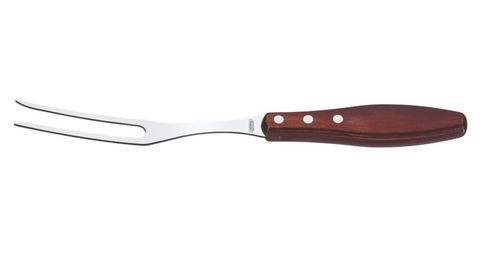 Garfo Trinchante Tramontina em Aço Inox e Cabo Vermelho Polywood