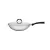 Wok Tramontina Solar Silicone Aço Inox Tampa De Vidro 3,3 L