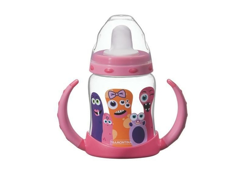 Mamadeira Copo Infantil Tramontina Monsterbaby Rosa