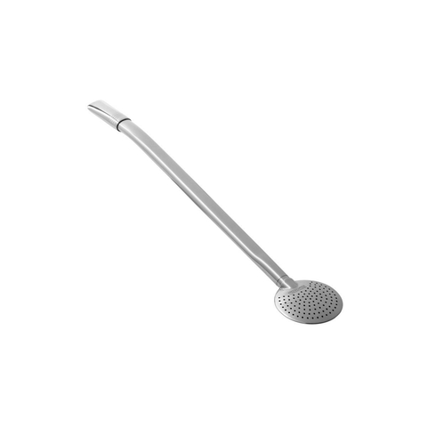 Bomba De Chimarrão Tramontina Ilex Inox Liso Com Rosca 23 Cm