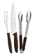 Kit Churrasco Tramontina Plenus 3 Peças Marrom Aço Inox
