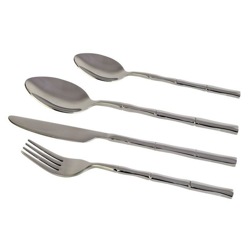 Faqueiro Steel Wood 24 pecas em aco inox