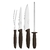 Kit para Churrasco Tramontina Plenus com Lâminas em Aço Inox e Cabos de Polipropileno Marrom 4 Peças