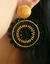 ARETES TEJIDOS NEGROS/DORADO