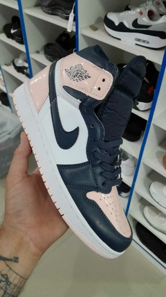 jordan 1 rosa con azul