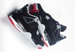 jordan retro 4 negras blancas y rojas