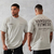Camiseta de gola redonda vintage masculina fitness - comprar online