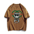 Camiseta de gola redonda vintage masculina fitness - Fera Shop