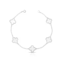 Pulseira Trevo Branco - comprar online