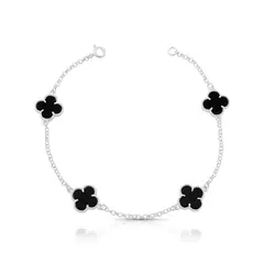 Pulseira Trevo Ônix - comprar online
