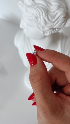 Piercing 3 zircônia colorida